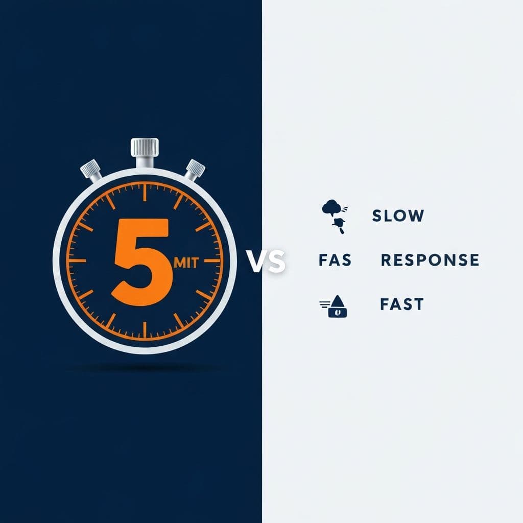 The 5-Minute Rule: Why Your Sales Team Is Losing to Faster Competitors - LeadTrackAI blog post about sales strategy AI lead qualification in Australia